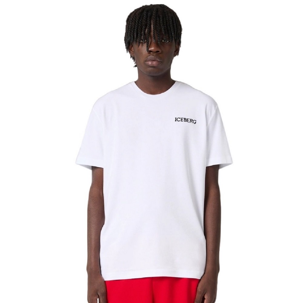 ICEBERG JERSEY T-SHIRT ΜΠΛΟΥΖΑ ΑΝΔΡΙΚΗ WHITE