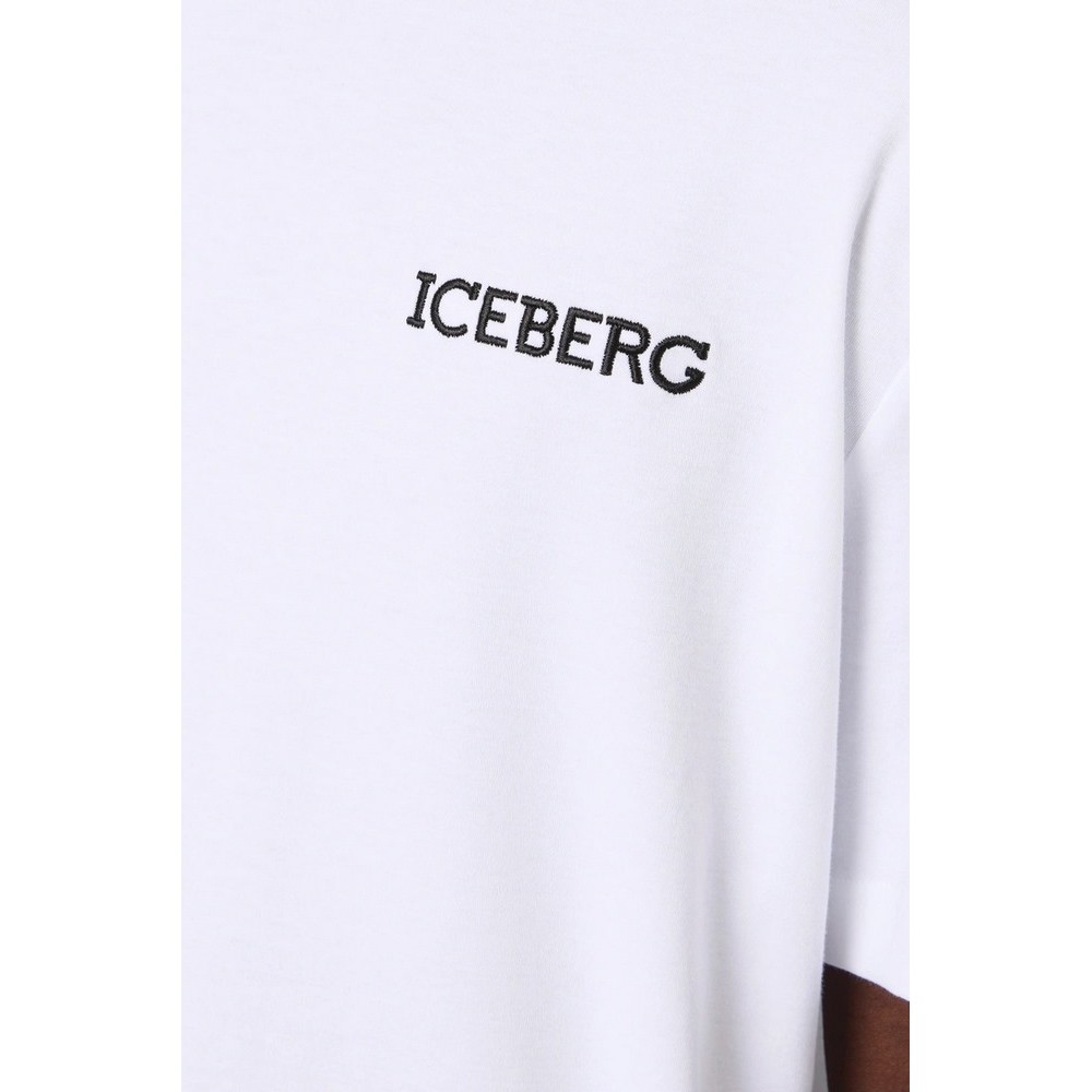 ICEBERG JERSEY T-SHIRT ΜΠΛΟΥΖΑ ΑΝΔΡΙΚΗ WHITE