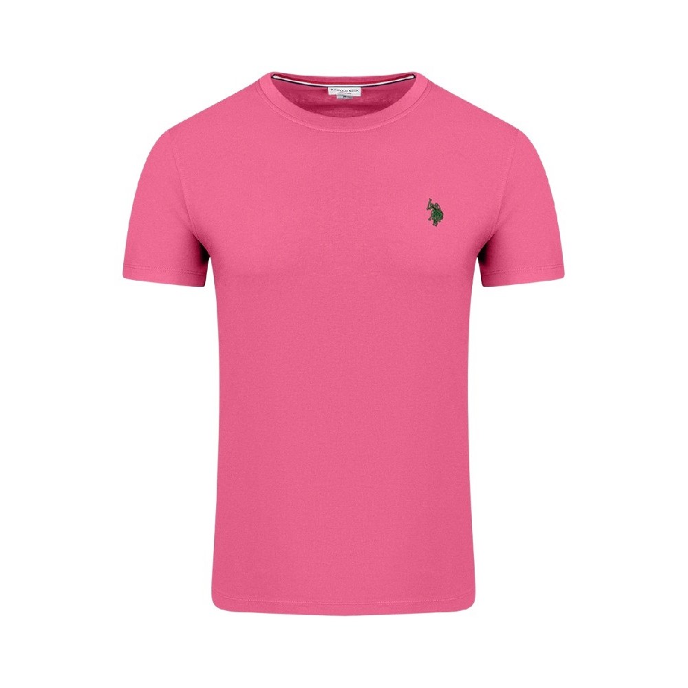 U.S.POLO MICK 000148 EH33 TSHIRT ΜΠΛΟΥΖΑ ΑΝΔΡΙΚΗ PINK