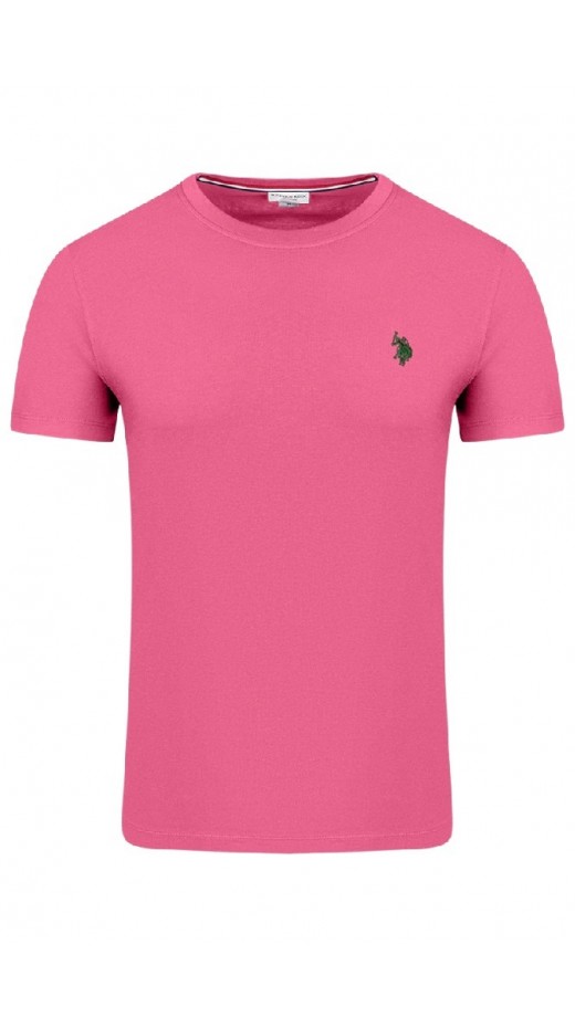U.S.POLO MICK 000148 EH33 TSHIRT ΜΠΛΟΥΖΑ ΑΝΔΡΙΚΗ PINK