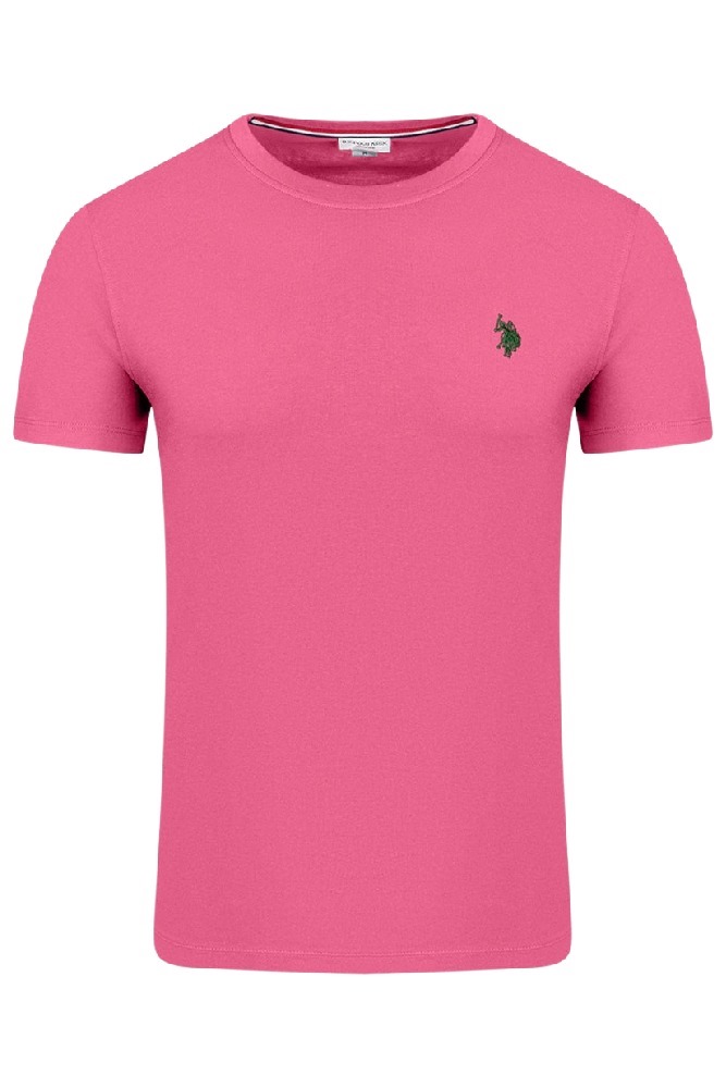 U.S.POLO MICK 000148 EH33 TSHIRT ΜΠΛΟΥΖΑ ΑΝΔΡΙΚΗ PINK