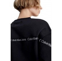 CALVIN KLEIN JEANS LOGO TAPE SWEATSHIRT ΜΠΛΟΥΖΑ ΦΟΥΤΕΡ ΓΥΝΑΙΚΕΙΑ BLACK