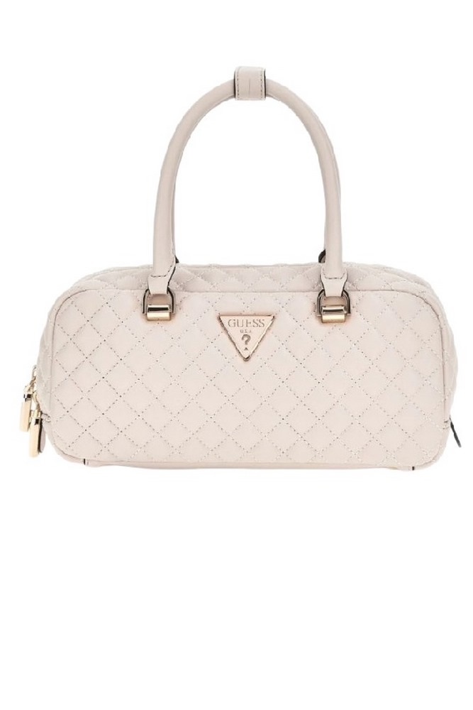 GUESS ECO RIANEE SATCHEL ΤΣΑΝΤΑ ΓΥΝΑΙΚΕΙΑ STONE