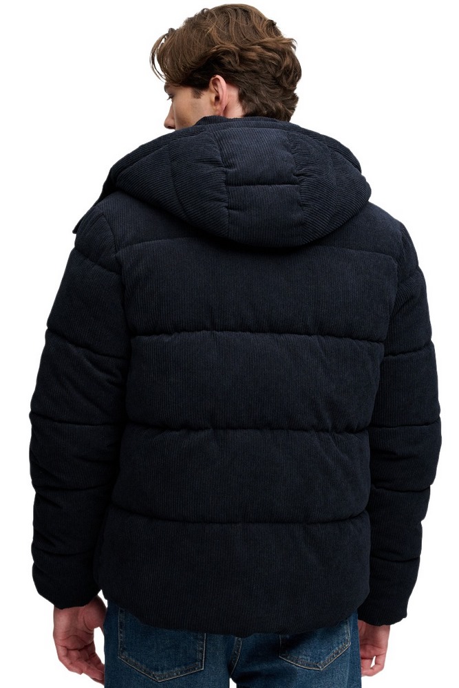 SUPERDRY PREMIUM HOOD CORD PUFFER JKT ΜΠΟΥΦΑΝ ΑΝΔΡΙΚΟ ECLIPSE NAVY