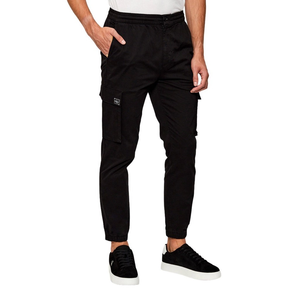 CALVIN KLEIN JEANS SKINNY ELASTIC TWILL CARGO PANT ΠΑΝΤΕΛΟΝΙ ΑΝΔΡΙΚΟ BLACK