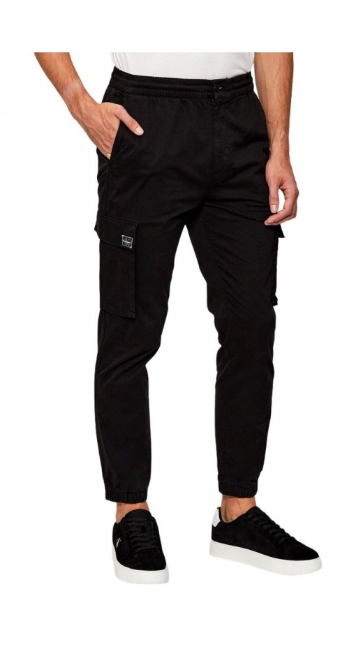 CALVIN KLEIN JEANS SKINNY ELASTIC TWILL CARGO PANT ΠΑΝΤΕΛΟΝΙ ΑΝΔΡΙΚΟ BLACK
