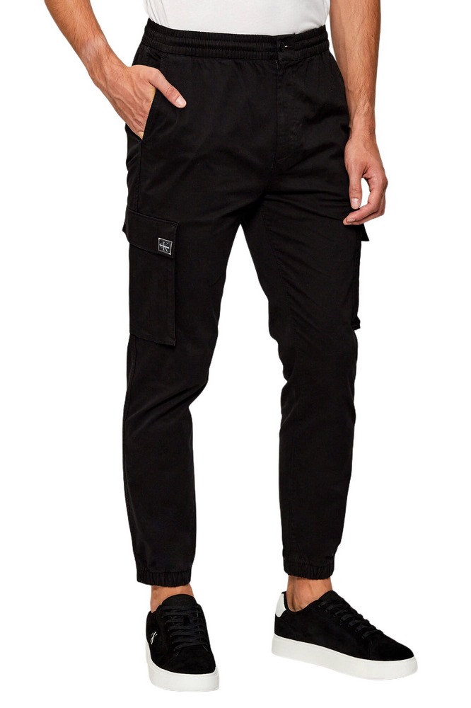 CALVIN KLEIN JEANS SKINNY ELASTIC TWILL CARGO PANT ΠΑΝΤΕΛΟΝΙ ΑΝΔΡΙΚΟ BLACK