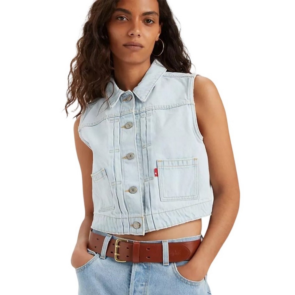 LEVIS TILITY VEST ΓΙΛΕΚΟ ΓΥΝΑΙΚΕΙΟ LIGHT INDIGO