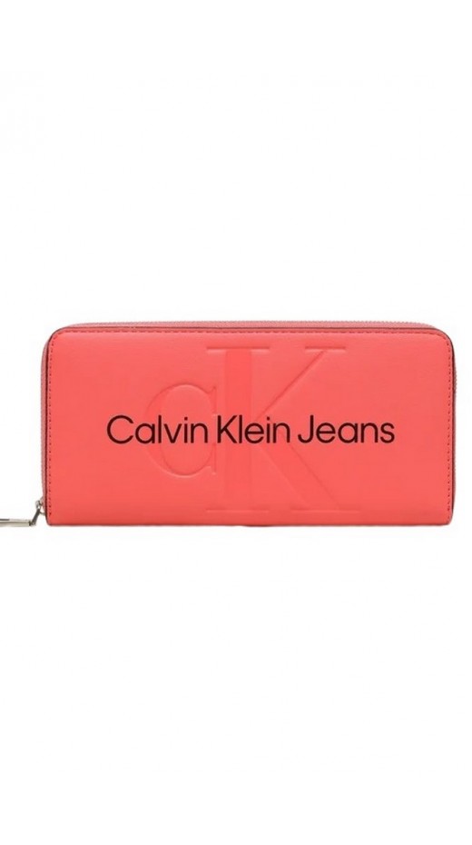 CALVIN KLEIN JEANS SCULPTED MONO Z/A MONO WALLET ΠΟΡΤΟΦΟΛΙ ΓΥΝΑΙΚΕΙΟ RED