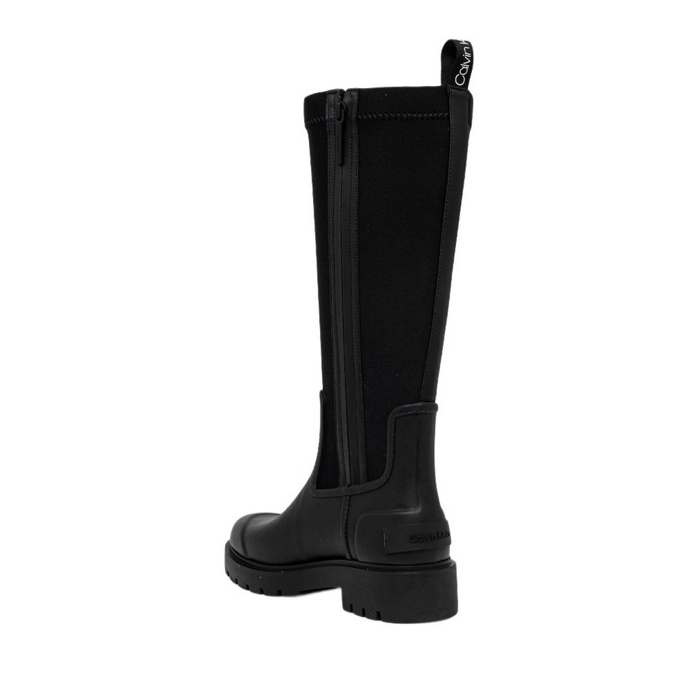 CALVIN KLEIN HIGH RAINBOOT NEOPRENE ΜΠΟΤΑ ΓΥΝΑΙΚΕΙΑ BLACK