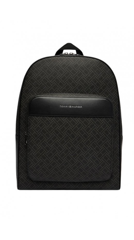TOMMY HILFIGER FLAG MONOGRAM BACKPACK ΤΣΑΝΤΑ ΑΝΔΡΙΚΗ BLACK