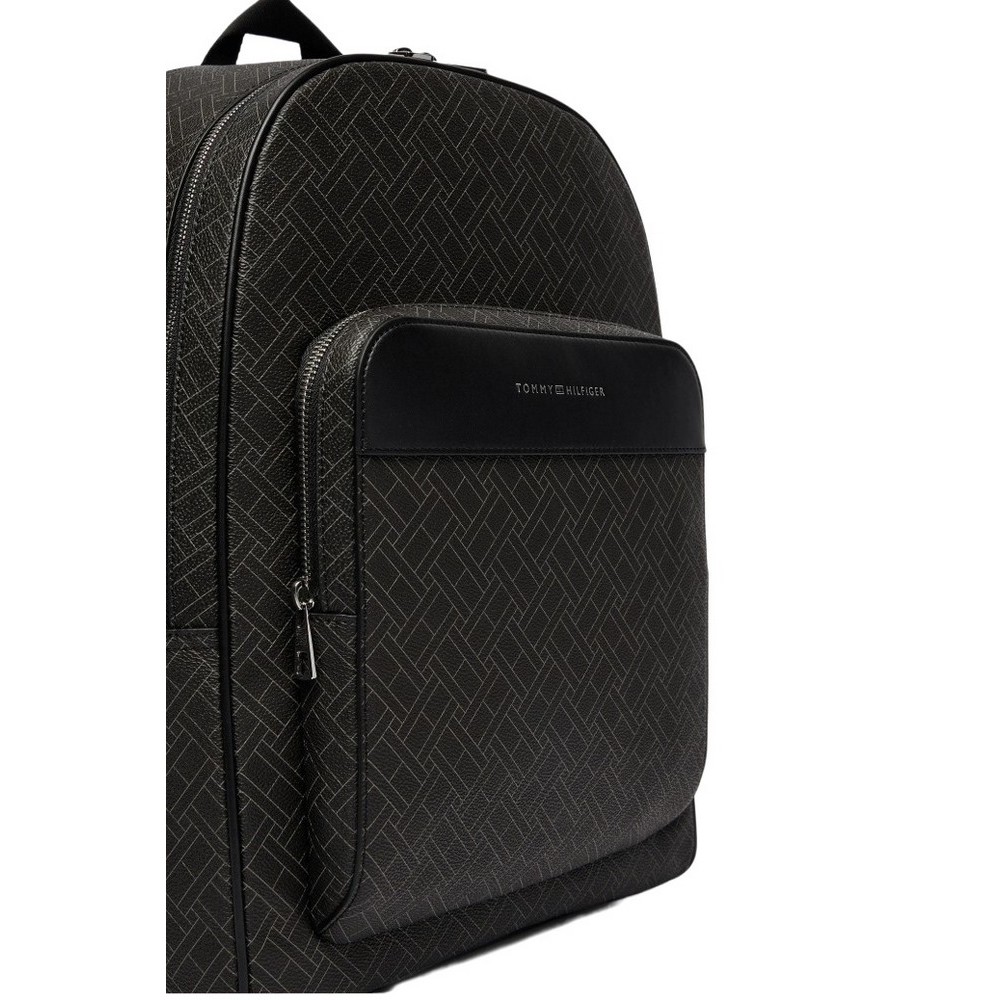 TOMMY HILFIGER FLAG MONOGRAM BACKPACK ΤΣΑΝΤΑ ΑΝΔΡΙΚΗ BLACK