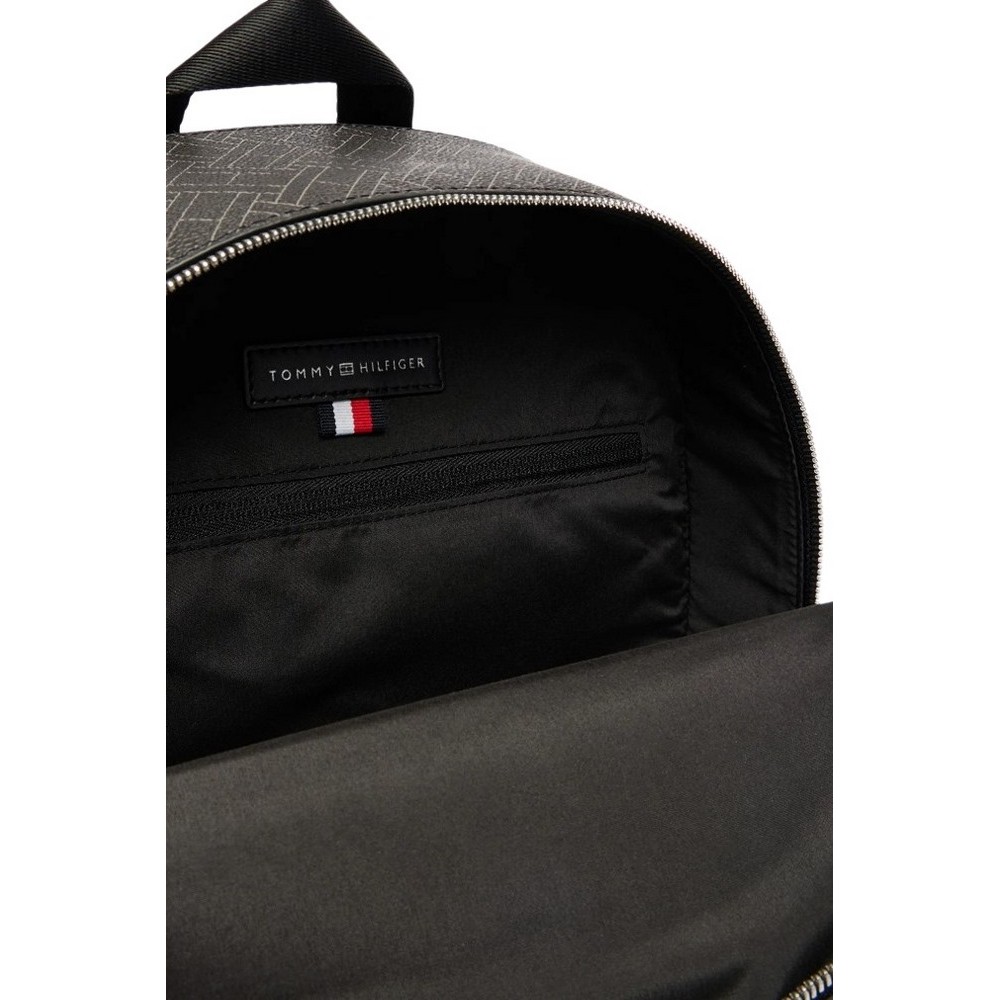 TOMMY HILFIGER FLAG MONOGRAM BACKPACK ΤΣΑΝΤΑ ΑΝΔΡΙΚΗ BLACK