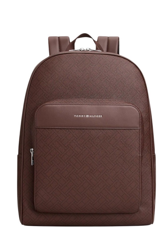 TOMMY HILFIGER FLAG MONOGRAM BACKPACK ΤΣΑΝΤΑ ΑΝΔΡΙΚΗ COFFEE