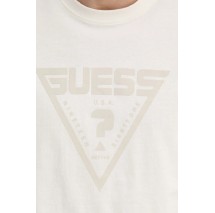 GUESS AZHA CN OVER T-SHIRT ΜΠΛΟΥΖΑ ΑΝΔΡΙΚΗ WHITE