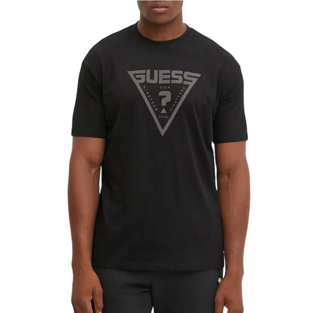 GUESS AZHA CN OVER T-SHIRT ΜΠΛΟΥΖΑ ΑΝΔΡΙΚΗ BLACK