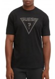 GUESS AZHA CN OVER T-SHIRT ΜΠΛΟΥΖΑ ΑΝΔΡΙΚΗ BLACK