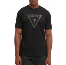 GUESS AZHA CN OVER T-SHIRT ΜΠΛΟΥΖΑ ΑΝΔΡΙΚΗ BLACK