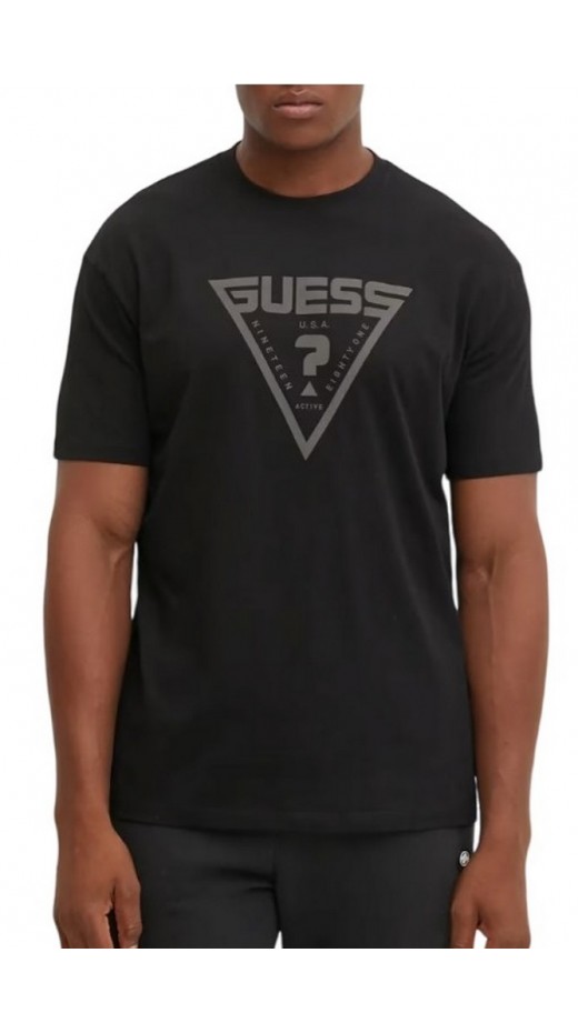 GUESS AZHA CN OVER T-SHIRT ΜΠΛΟΥΖΑ ΑΝΔΡΙΚΗ BLACK