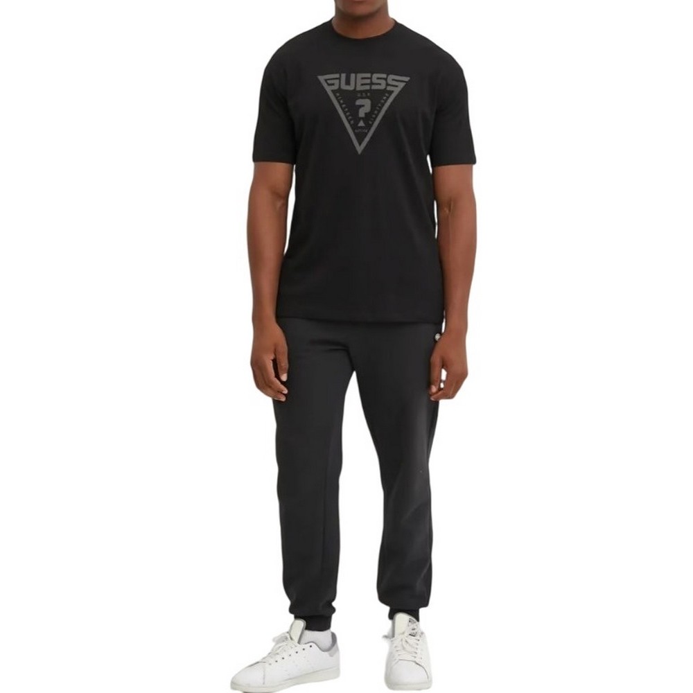 GUESS AZHA CN OVER T-SHIRT ΜΠΛΟΥΖΑ ΑΝΔΡΙΚΗ BLACK