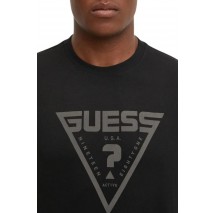 GUESS AZHA CN OVER T-SHIRT ΜΠΛΟΥΖΑ ΑΝΔΡΙΚΗ BLACK