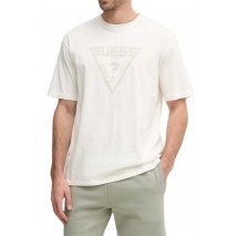 GUESS AZHA CN OVER T-SHIRT ΜΠΛΟΥΖΑ ΑΝΔΡΙΚΗ WHITE