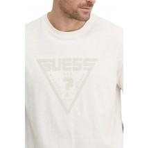 GUESS AZHA CN OVER T-SHIRT ΜΠΛΟΥΖΑ ΑΝΔΡΙΚΗ WHITE