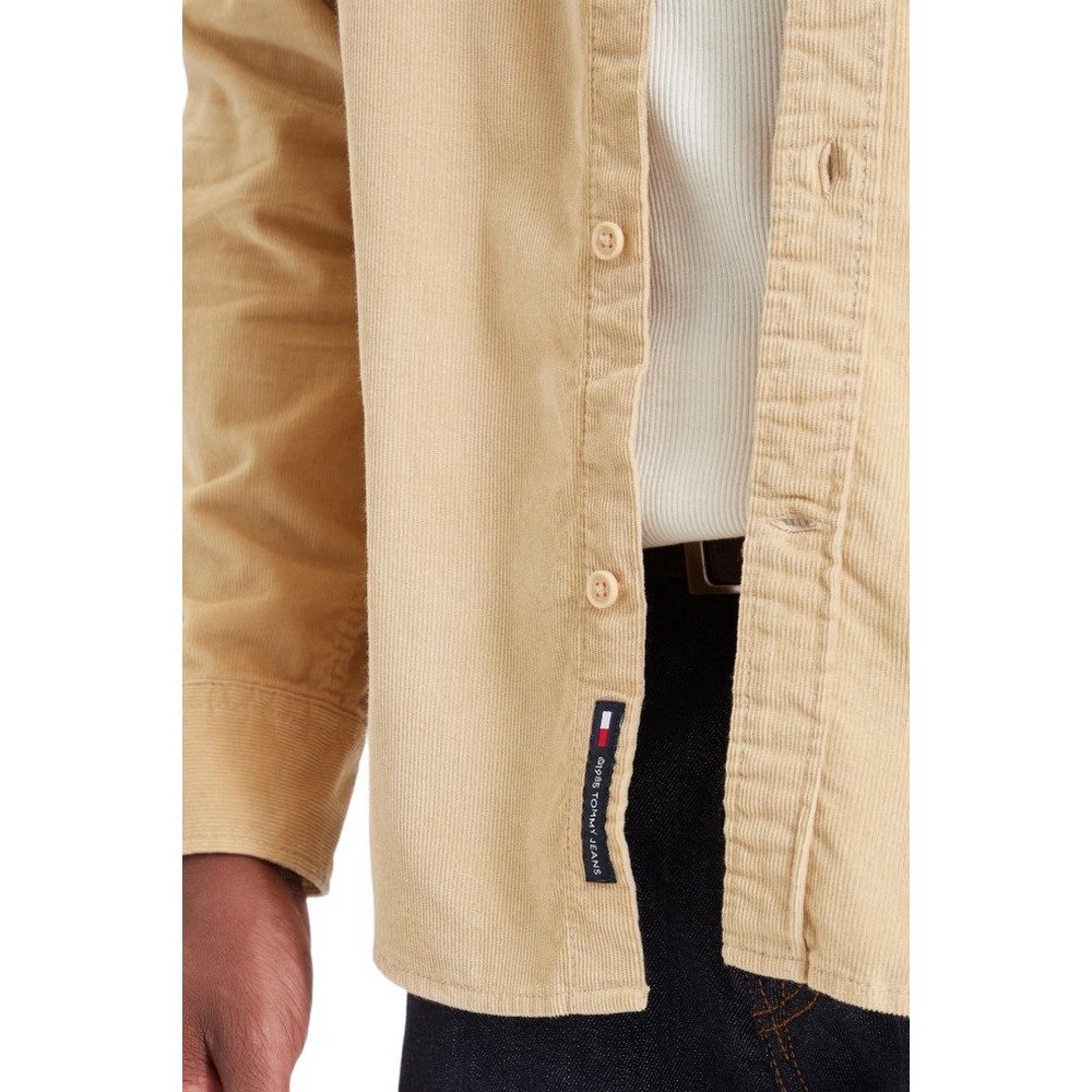 TOMMY JEANS REG BABY CORDUROY SHIRT EXT ΠΟΥΚΑΜΙΣΟ ΑΝΔΡΙΚΟ SAND