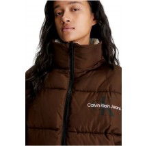 CALVIN KLEIN JEANS REVERSIBLE 90s PUFFER ΜΠΟΥΦΑΝ ΓΥΝΑΙΚΕΙΟ IVORY