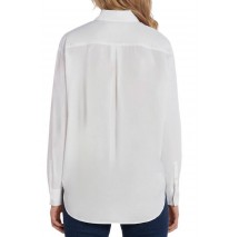 CALVIN KLEIN JEANS WOVEN LABEL RELAXED SHIRT ΠΟΥΚΑΜΙΣΟ ΓΥΝΑΙΚΕΙΟ BRIGHT WHITE