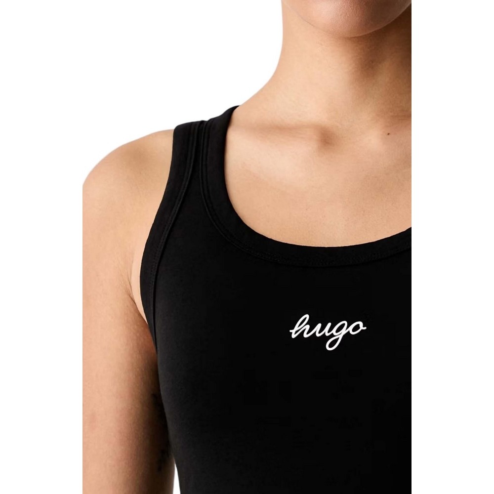 HUGO BOSS DAMATANK B JERSEY ΤΟΠ ΜΠΛΟΥΖΑ ΓΥΝΑΙΚΕΙΑ BLACK