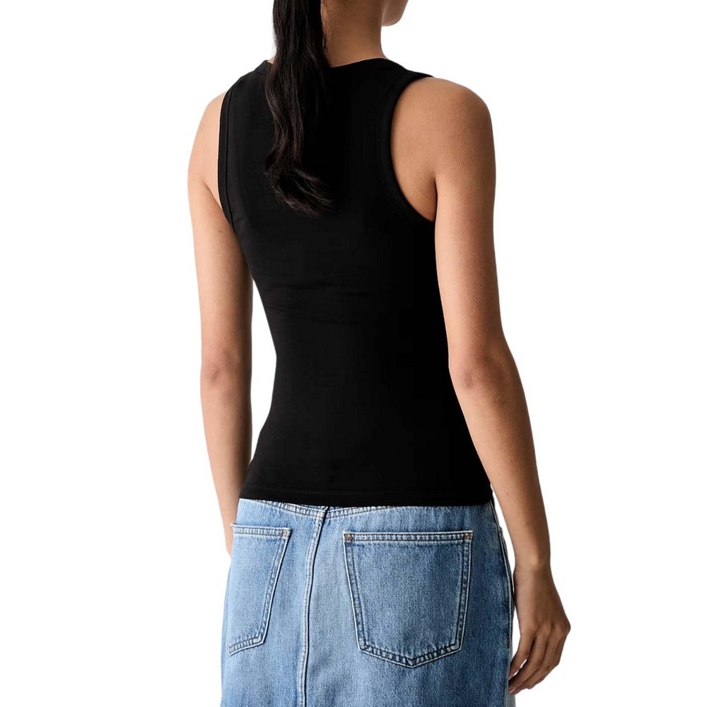 HUGO BOSS DAMATANK B JERSEY ΤΟΠ ΜΠΛΟΥΖΑ ΓΥΝΑΙΚΕΙΑ BLACK