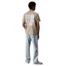 CALVIN KLEIN JEANS PAINTED CALVIN KLEIN JEANS TEE T-SHIRT ΜΠΛΟΥΖΑ ΑΝΔΡΙΚΗ KHAKI