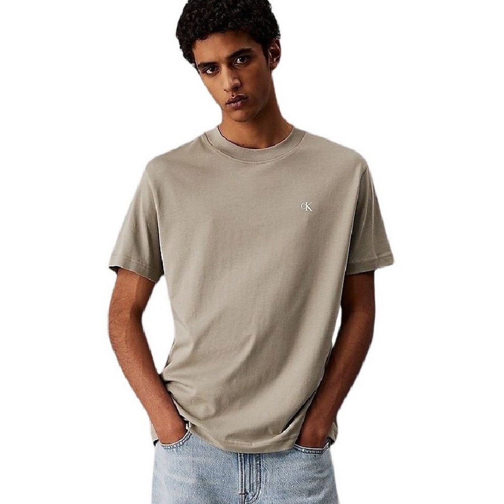 CALVIN KLEIN JEANS PAINTED CALVIN KLEIN JEANS TEE T-SHIRT ΜΠΛΟΥΖΑ ΑΝΔΡΙΚΗ KHAKI