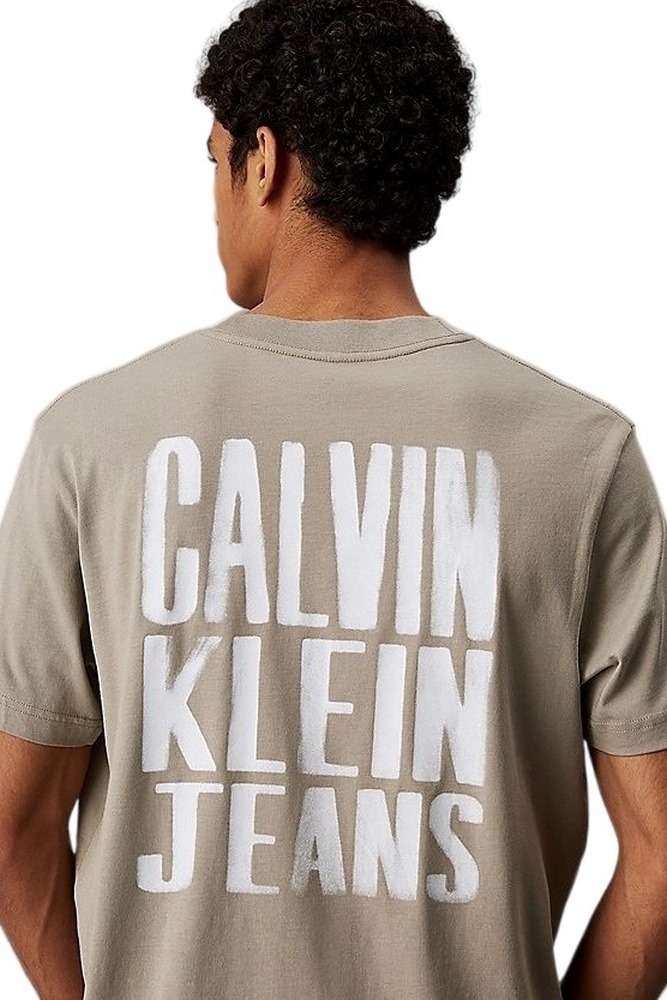 CALVIN KLEIN JEANS PAINTED CALVIN KLEIN JEANS TEE T-SHIRT ΜΠΛΟΥΖΑ ΑΝΔΡΙΚΗ KHAKI