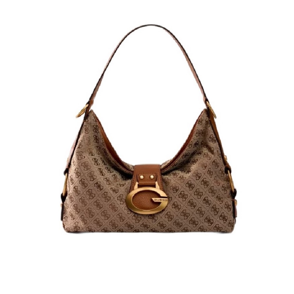 GUESS CAMDEN SHOULDER BAG HWJJ9308180 ΤΣΑΝΤΑ ΓΥΝΑΙΚΕΙΑ COGNAC