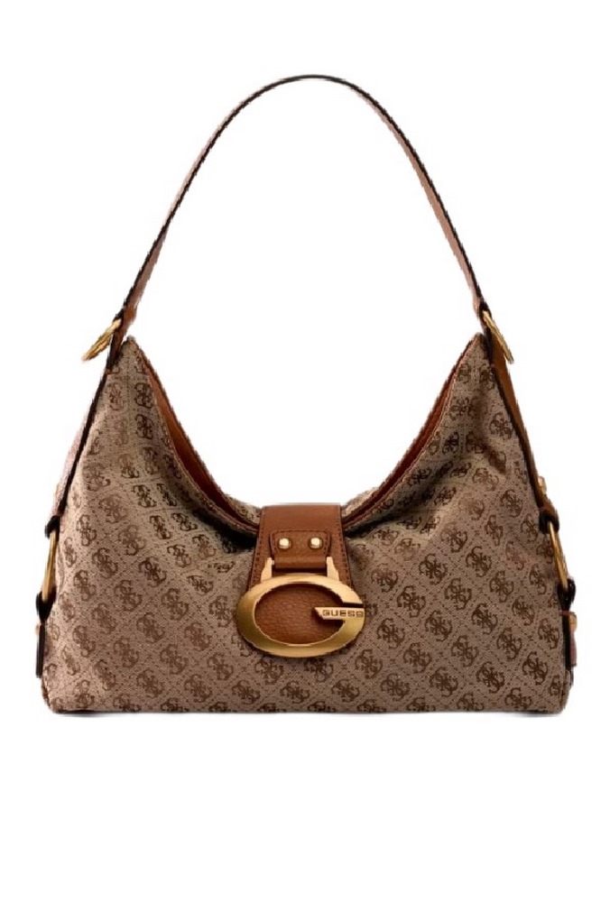 GUESS CAMDEN SHOULDER BAG HWJJ9308180 ΤΣΑΝΤΑ ΓΥΝΑΙΚΕΙΑ COGNAC