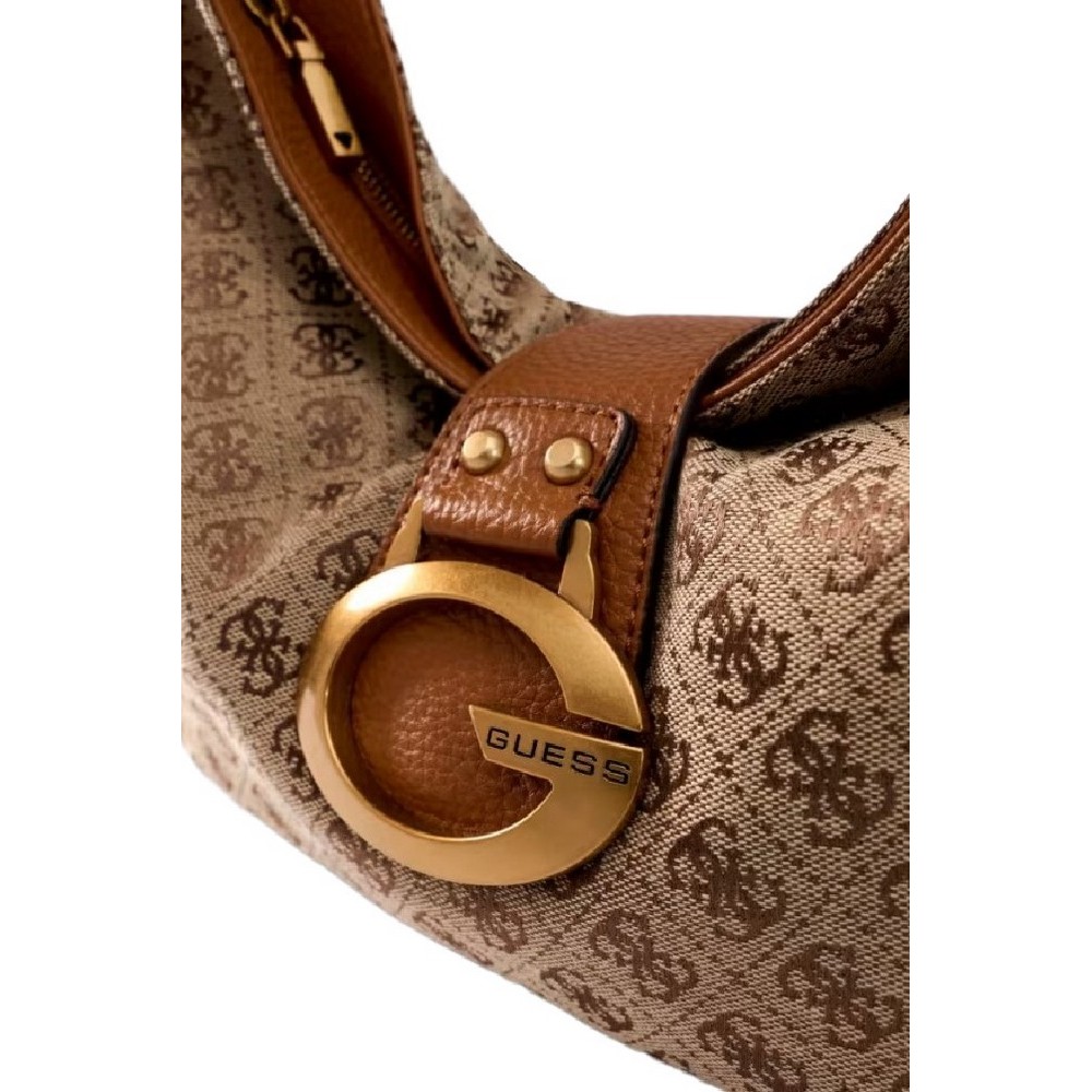 GUESS CAMDEN SHOULDER BAG HWJJ9308180 ΤΣΑΝΤΑ ΓΥΝΑΙΚΕΙΑ COGNAC