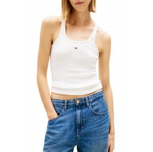 TOMMY JEANS SLIM RACER BACK RIB TANK ΤΟΠ ΓΥΝΑΙΚΕΙΟ ECRU