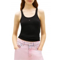 TOMMY JEANS SLIM RACER BACK RIB TANK ΤΟΠ ΓΥΝΑΙΚΕΙΟ BLACK
