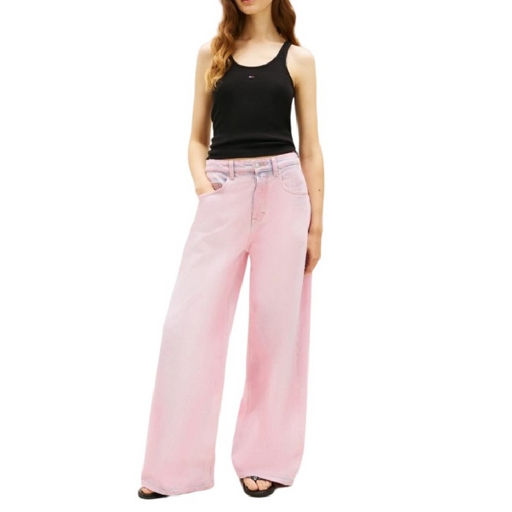 TOMMY JEANS SLIM RACER BACK RIB TANK ΤΟΠ ΓΥΝΑΙΚΕΙΟ BLACK