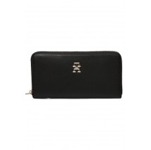 TOMMY HILFIGER POPPY PLUS LARGE ZA ΠΟΡΤΟΦΟΛΙ ΓΥΝΑΙΚΕΙΟ BLACK