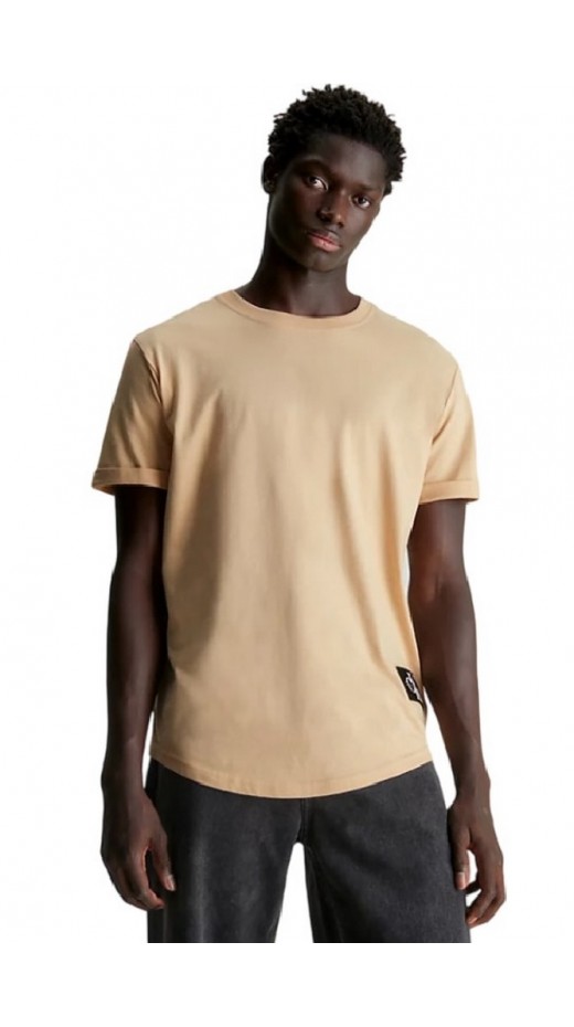 CALVIN KLEIN JEANS BADGE ROUND T-SHIRT ΑΝΔΡΙΚΟ BEIGE