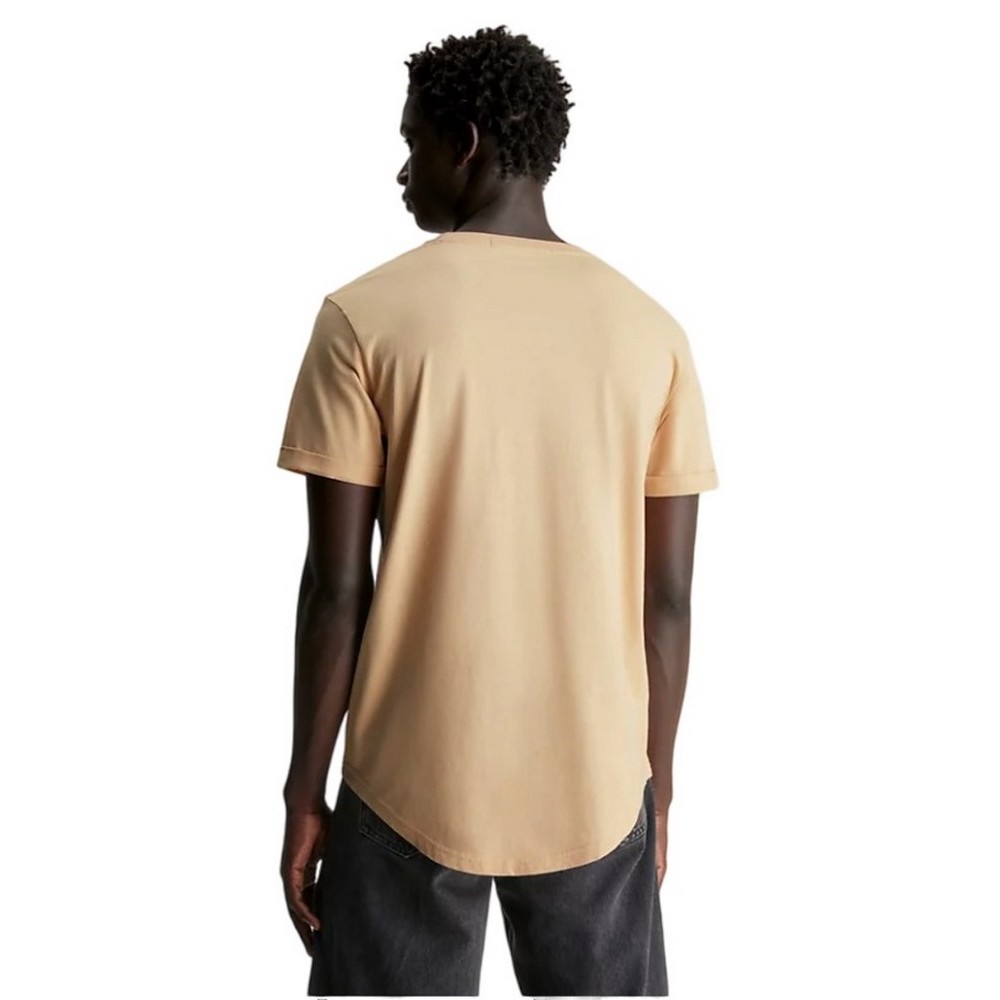 CALVIN KLEIN JEANS BADGE ROUND T-SHIRT ΑΝΔΡΙΚΟ BEIGE