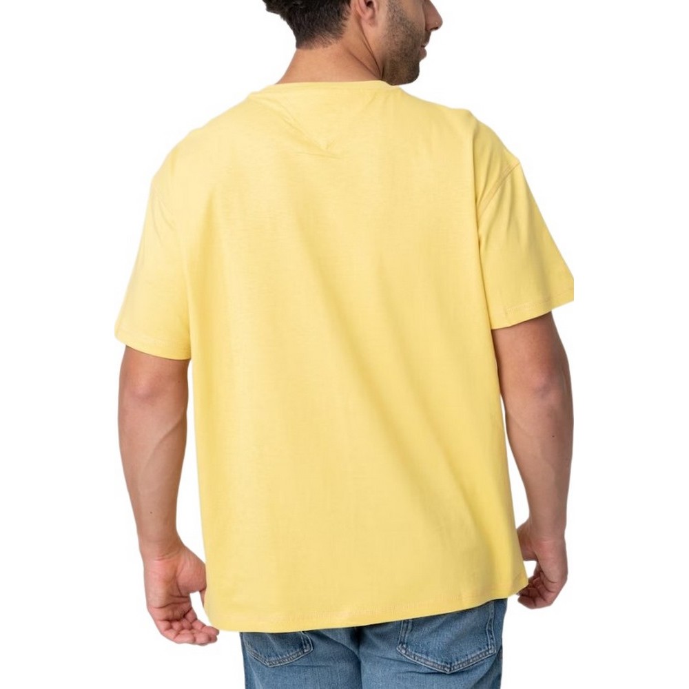 TOMMY JEANS RLX TONAL CREST TEE T-SHIRT ΜΠΛΟΥΖΑ ΑΝΔΡΙΚΗ YELLOW