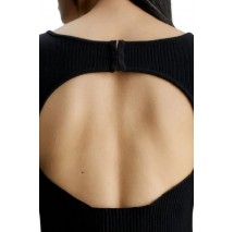 CALVIN KLEIN BACK CUT OUT SWEATER LONG SLEEVE ΦΟΡΕΜΑΣ ΓΥΝΑΙΚΕΙΟ BLACK