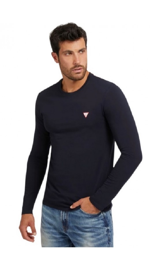 GUESS CN LS CORE TEE ΜΠΛΟΥΖΑ  ΑΝΔΡΙΚΗ NAVY