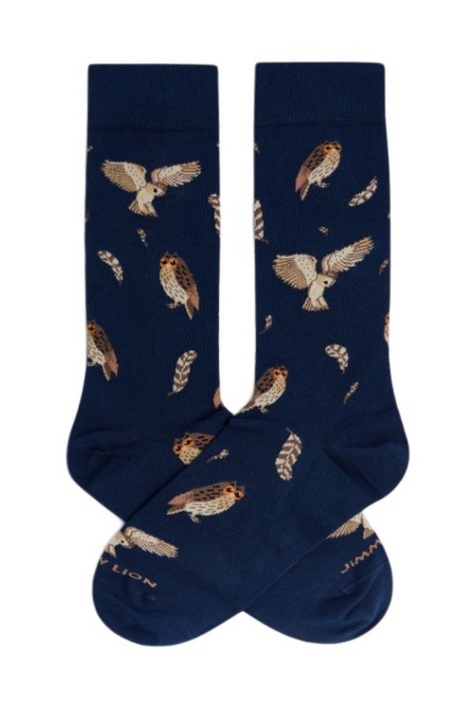 JIMMY LION NIGHT OWL SOCKS UNISEX ΚΑΛΤΣΕΣ BLUE