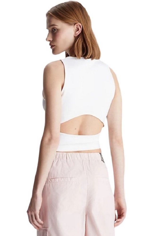CALVIN KLEIN JEANS ARCHIVAL MILANO TOP ΤΟΠ ΓΥΝΑΙΚΕΙΟ BRIGHT WHITE
