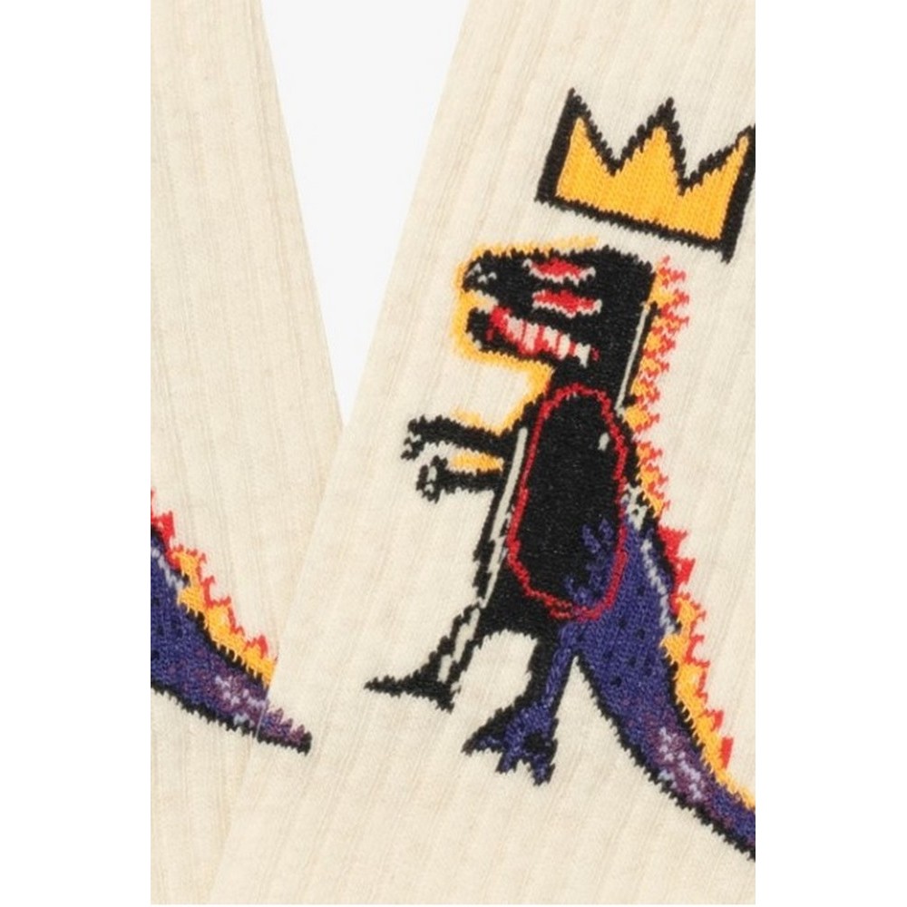 JIMMY LION ATHLETIC BASQUIAT PEZ DISPENSER SOCKS UNISEX ΚΑΛΤΣΕΣ BEIGE